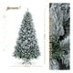 thumbnail image 2 of Árbol de Navidad Escarchado Frondoso Esquimal Pino Navideño con Nieve Artificial (Rosa Nevado, 1.8m), 2 of 6