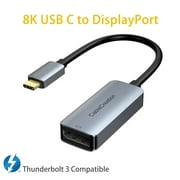 USB C to DisplayPort Adapter 8K@60Hz 4K@144Hz 2K@165Hz HDR, CableCreation USB Type C to DP Converter, Compatible with Oculus Rift S, MacBook Pro/Air 2020, Valve Index, iPad Pro, S20, Aluminum