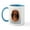 White/Blue Inside, variant on CafePress - Dachshund Red Longhair 1 Mug - 11 oz Ceramic Mug - Novelty Coffee Tea Cup