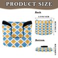 thumbnail image 2 of Haosy Blue Yellow Block Golf Mallet Putter Cover Strong Magnetic Leather Golf Club Headcover Closure, 2 of 7