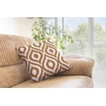 thumbnail image 6 of TreeWool (Pack of 2) Ogee Ikat Accent Decorative Cotton Throw Pillow Covers (16 x 16 Inches, Mustard), 6 of 6