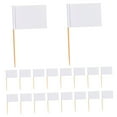 thumbnail image 3 of HINTRMENT 100Pcs Cupcake Toppers Sticks White Wood Paper 6.8X3.5X2.5In For Party Decor, 3 of 8
