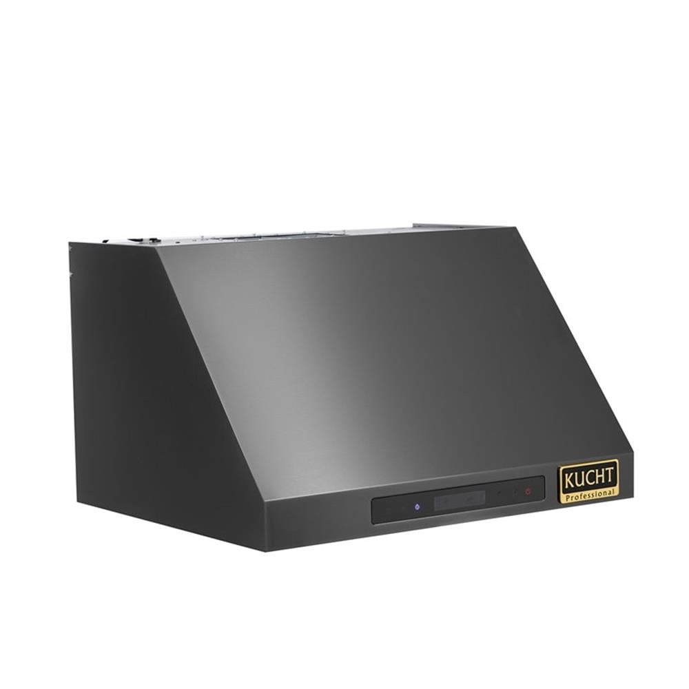 Pemberly Row 36" 5.2 Propane Gas Range in Titanium & Under Cabinet Range Hood