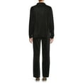 thumbnail image 3 of Nine.Eight Women's and Women's Plus Plisse Pleat Shirt and Pants Set, 2-Piece, Sizes XS-4X, 3 of 5