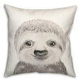 thumbnail image 2 of Creative Products Baby Sloth 18 x 18 Spun Poly Pillow, 2 of 3