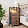 thumbnail image 2 of Mesa de noche Lazzanto con luz LED y carga USB, 2 of 7
