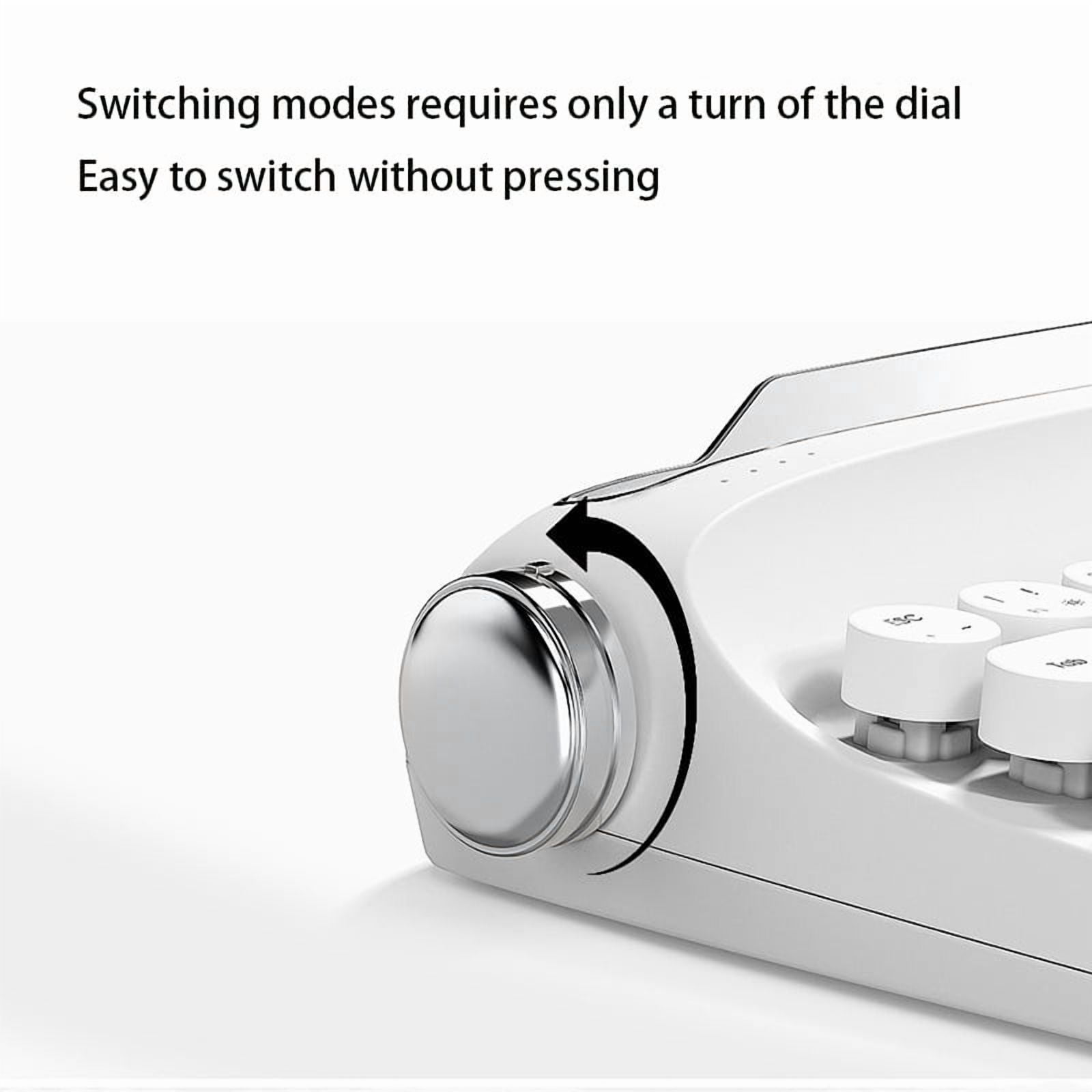 New Retro Wireless Bluetooth Keyboard 68 Keys Rechargeable Typewriter Type Aesthetic Keyboard for Tablet Laptop and Multi-Device