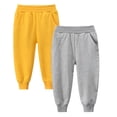 thumbnail image 4 of VeFlora Toddler Boys' Sweatpants 2-Pack, 100% Cotton Pull-On Jogger Pants, Sizes 2T-7Y, 4 of 7