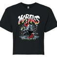 thumbnail image 3 of Marvel Spider-Man - Miles Morales Spray Paint - Juniors Cropped Graphic T-Shirt, 3 of 5