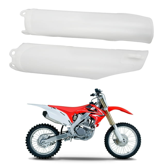 Motorcycle Front Fork Tube Cover, 2pcs Fork Guard Protector Front Fork Tube Cover Replacement For CR125 CR250 CR500 CRF250R CRF450X