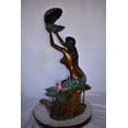 thumbnail image 5 of Nifao Mermaid Holding Shell19" x 26" x 40"H – Outdoor Bronze Fountain, Garden Water Feature, 19"L x 26"W x 40"H, 5 of 11