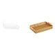 thumbnail image 1 of Cestas de frutas tejidas y cuenco para aperitivos. Cesta de frutas y plato de pan para escritorio, combinados para un elegante almacenamiento de mesa, 1 of 8