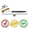 thumbnail image 3 of Cepillo para parrilla Grillaholics de latón con cerdas suaves de 46 cm, 3 of 8