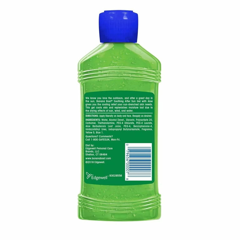 Banana Boat Soothing Aloe After Sun Gel 8 oz (Pack of 3) - Walmart.com