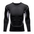 thumbnail image 1 of Traje deportivo de alta elasticidad europeo y americano Traje de baloncesto de secado rápido ajustado para hombres Traje de entrenamiento deportivo de manga larga para correr que absorbe la humedad, 1 of 6