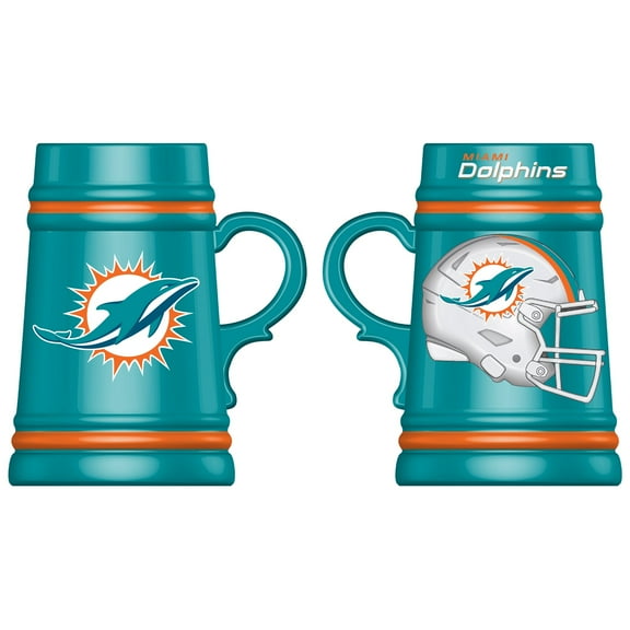 Miami Dolphins 24oz. Ceramic Stein Cup with Gift Box