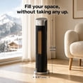thumbnail image 5 of ATUPEN Space Heater, 1500W Electric Heater Thermostat 12H Timer 90° Oscillation for Home Bedroom Indoor, 5 of 9