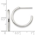thumbnail image 4 of Acier Inoxydable 19mm 2mm J Boucles d'Oreilles C Post, 4 of 8