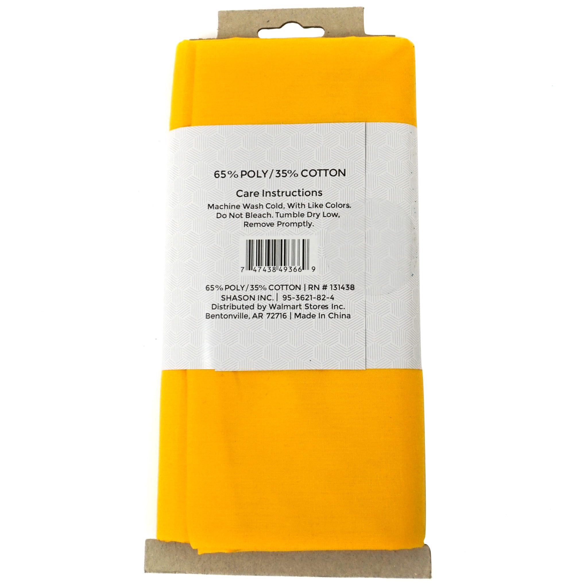 Shason Textile 45" (2 Yards Cut) Craft Projects Quilting Poly Cotton Fabric, Yellow