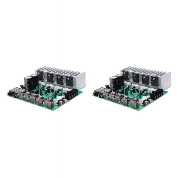 2X Audio Amplifier Board Hifi Digital Reverb Power Amplifier 250W x 2 2.0 Audio Preamp Rear Amplification
