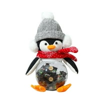 Penguin Candy Jar, Christmas Decorations Figurine Doll