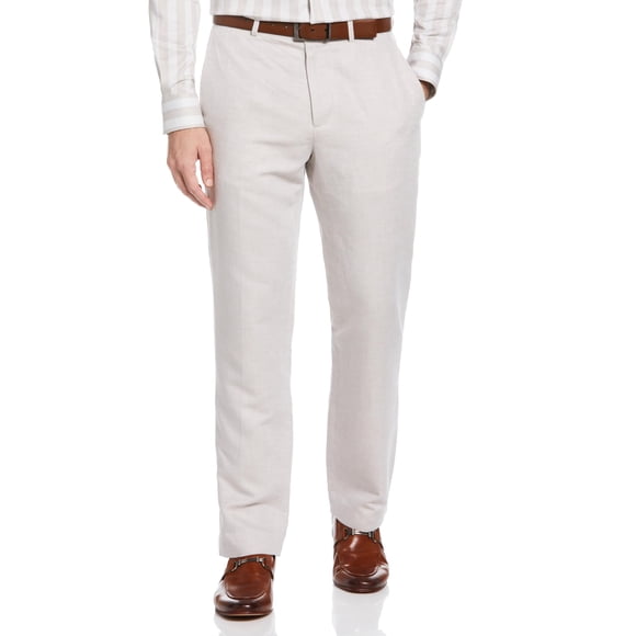 Pantalones de Vestir Perry Ellis Portfolio Essentials para Hombre en Lino