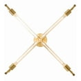 thumbnail image 5 of Meyda 175682 32 in. Pronograde Semi-Flushmount, Satin Brass, 5 of 7