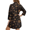 thumbnail image 2 of Xoenoiee Dog Paw Pattern Womens Swimsuit Cover Up, Button Down Cover Ups for Swimwear, Beach Bikini Cover Up for Summer, Beach Shirt Dresses Tops, XL, 2 of 7