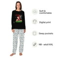 thumbnail image 2 of Family Matching Christmas Fishing Pajama Set, Festive Santa Fishing with Fishing Gear Design, 2 of 7