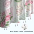 thumbnail image 6 of Pioneer Flower Floral Print Pattern Shower Curtain 84"x72", Bathroom Decorative Shower Curtain Set with 12 Hooks, Waterproof Washable, 6 of 6