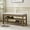 Brown, variant on VKNOW Speckled Multi-Tone Fabric, Solid Wood Frame Storage Bench, Beige, 300 lb Limit