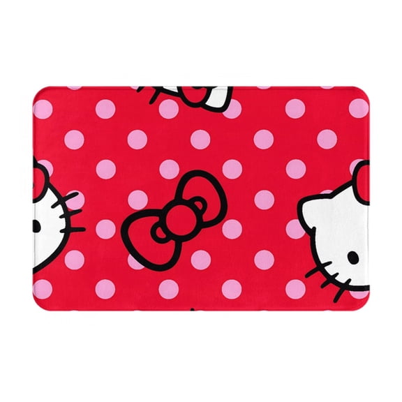 Saiise Sanrio Ce Doormat Entrance Mat with Anti Slip Rubber Back Floor Mat Rug for Indoor Outdoor Kitchen Bedroom,16 x 24 Inch