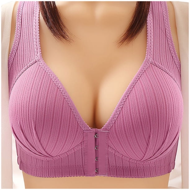 WILLBEST Brasier Maidenform Mujer Sujetador De Acero Fino Para Mujer, Con Botones Delanteros, Transpirable, Cómodo Y Con Frunces, 2908