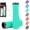 Cyan, variant on Bike Handlebar Grips, Ergonomic Bike Grips, Aluminum Lock-on Mountain Bicycle Grips, Shock Absorbing Dual-Density Silicone, 3D Non-Slip Pattern, Bicycle Comfort Handle Bar for BMX/Scooter