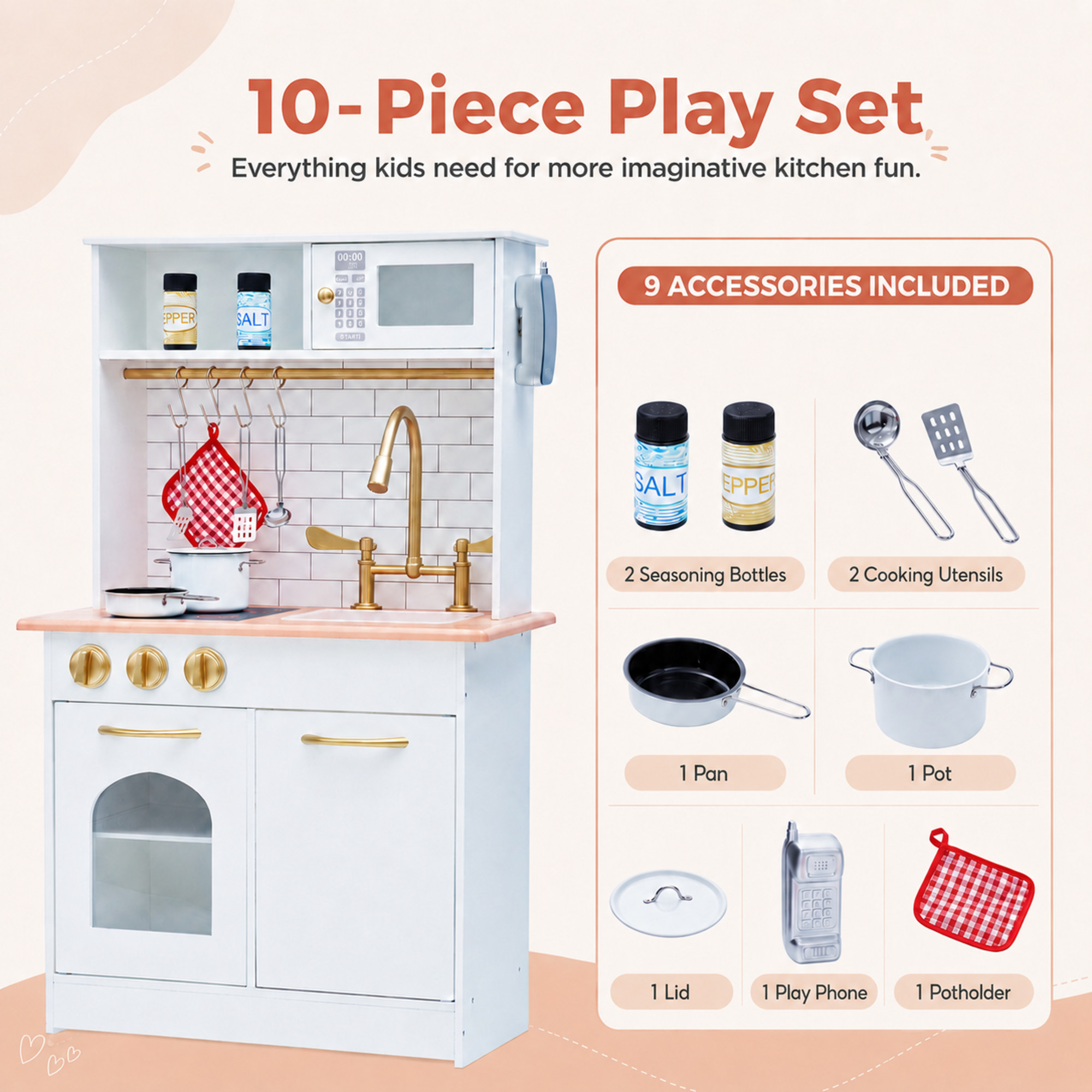 Teamson Kids Small Play Kitchen - Little Chef Boston photo 4