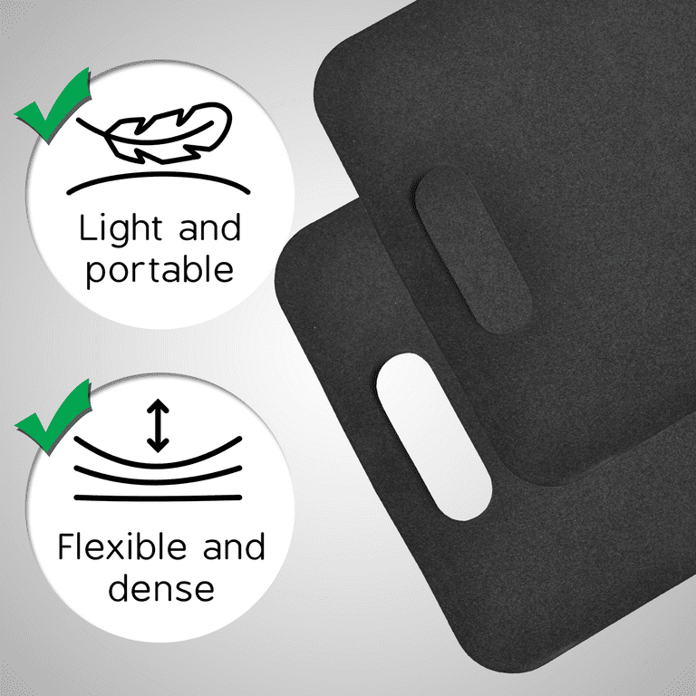 XCEL Portable Stadium Seat Pad Cushions 4 Pack - Foam Rubber