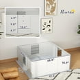 thumbnail image 6 of Pawhut Whelping Box for Dogs and Puppies,Dog Whelping Box with Waterproof Pee Pad,Adjustable Height Door,For Large Dogs Indoor Use,49" X 47" X 19",White Wood Pet Supplies Pet Beds Furniture, 6 of 9