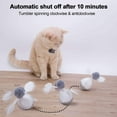 thumbnail image 3 of AMERTEER Interactive Cat Toys Automatic Robotic Cat Feather Chaser Toy for Kitten 360 Degree Self Rotating Indoor Ball Robotic Cat Moving Toys with 2 Replacement Feathers, 3 of 8