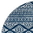 thumbnail image 4 of SAFAVIEH Tulum Lakisha Southwestern Area Rug, Navy/Ivory, 6'7" x 6'7" Round, 4 of 5