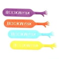 thumbnail image 2 of Cheers US 4Pcs Lovely Silicone Hand Bookmark Book Marker Silicone Bookmarks,Lovely Book Marker for Office School Supplies Stationery Assorted Colors Creative Gift for Students Bookworm, 2 of 7