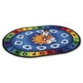 thumbnail image 2 of Carpets for Kids Sunny Day Learn/Play Oval Rug - 70" Length x 53" Width - Oval, 2 of 2