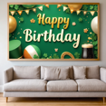 thumbnail image 6 of Decorative Design Happy Birthday Banner Clover Decoration Party Decoration Gold Coins Celebration for Birthday Party Indoor Decoration Holiday Celebration, 6 of 6