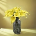 thumbnail image 2 of 10pcs Real Touch Artificial Calla Lily Flowers for Decoration, Outdoor Wedding Bouquets, Lifelike Faux Flowers for Home, Garden, Party, and Event Decor (Yellow), 2 of 5