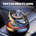 thumbnail image 3 of Solar Car Freshener & Aroma Diffuser, Automatic Rotating Purifier for Dashboard, Refillable Perfume Pad, 3 of 7