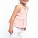 thumbnail image 4 of Vestido de verano para niña con camiseta y falda elástica de cuello redondo en colores pastel. Bonita y clásica camiseta de algodón para niña., 4 of 4