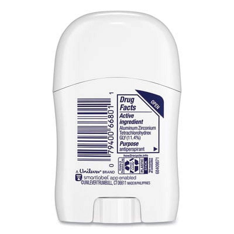 Dove Invisible Solid Antiperspirant Deodorant Floral Scent 0.5 oz 36/Carton 66801CT