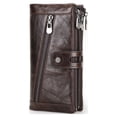 thumbnail image 1 of Women Wallet Zipper Replacement Coin Pocket Rectangular Card Holder Purse Holder Photo Folder Cash Compartment Purse Birthday Gift Coffee, 1 of 9