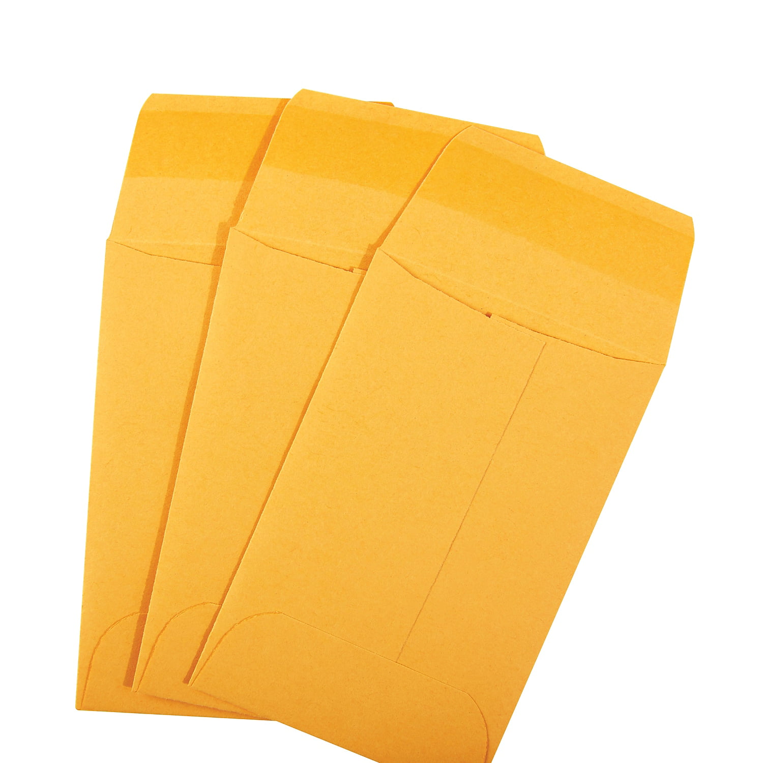 Money Envelopes Small Parts Envelopes with Gummed Seal 3.5 x 6.5 Inches 100 Pack Kraft Cash Envelopes