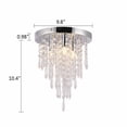 thumbnail image 2 of 110V G9 Bulbs Flush Mount K9 Crystal Ceiling Light Pendant Lamp Chandelier Fixture Hallway, 2 of 12