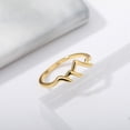 thumbnail image 4 of Geometric Copper Ring Mountain Peak Jewelry Nature Lovers, 4 of 7